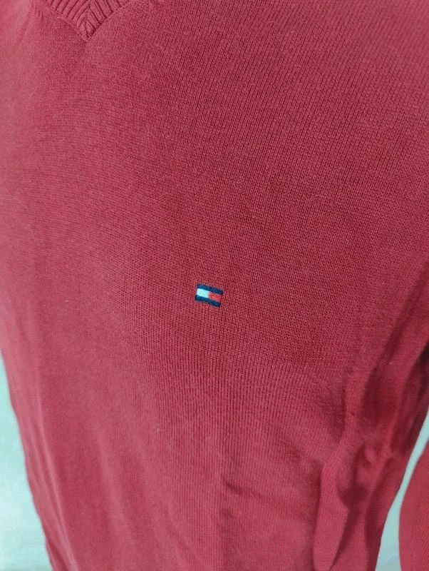 💎 Jersey rojo burdeos para hombre • 36 • Tommy Hilfiger 💎 – photo 4
